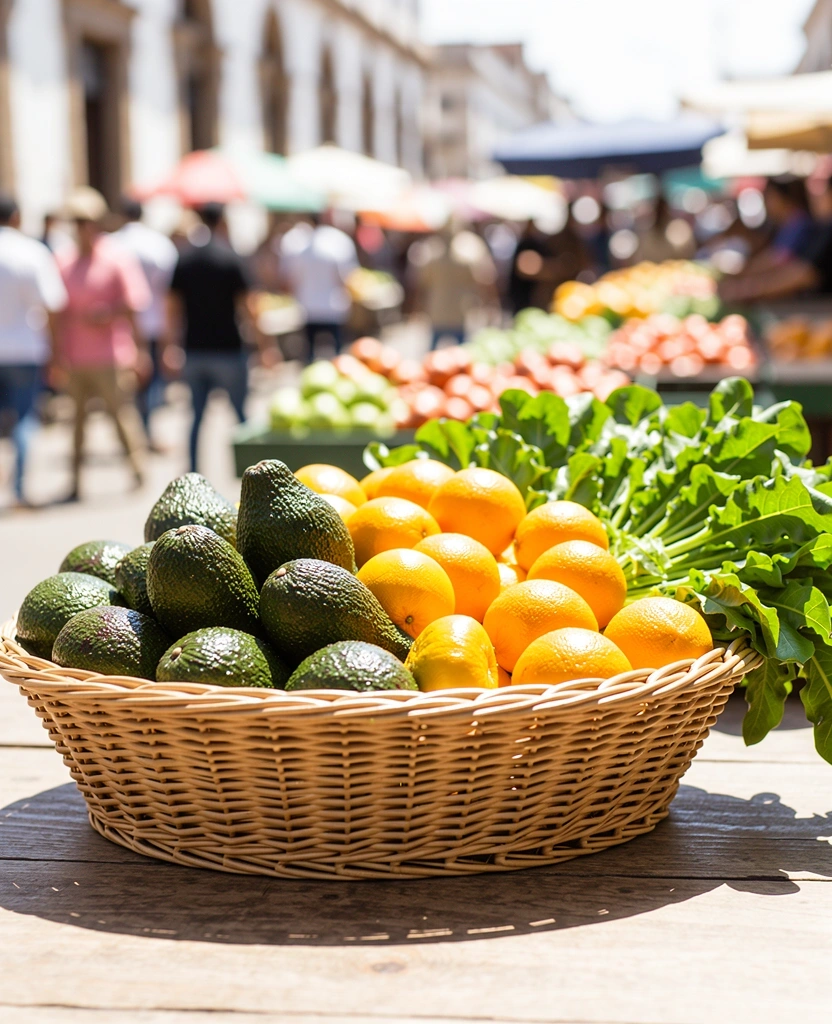 Fresh local produce for nutritional wellness